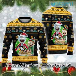 Christmas Sweater Penguins Impressive Rick And Morty Pittsburgh Penguins Gift