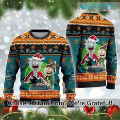Christmas Sweater Sharks Attractive Rick And Morty SJ Sharks Gift