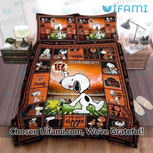 Cincinnati Bengals Queen Size Bedding Best-selling Snoopy Bengals Gift