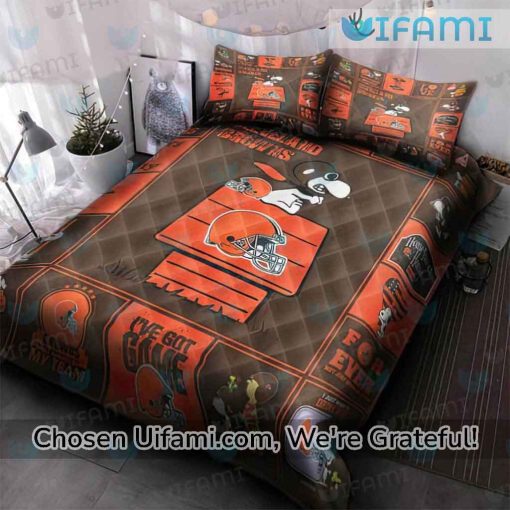 Cleveland Browns Bedding Queen Discount Snoopy Gifts For Browns Fans
