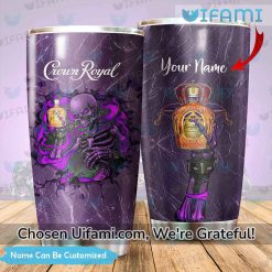 Crown Royal Tumbler With Straw Stunning Personalized Skeleton Gift