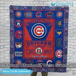 Cubs Comforter Set Playful Personalized Chicago Cubs Present For Fans
