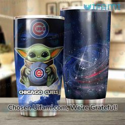 Cubs Tumbler With Straw Exclusive Baby Yoda Chicago Cubs Gifts For Him Best selling
