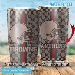 Custom Cleveland Browns Tumbler Perfect Gucci Browns Gift Best selling