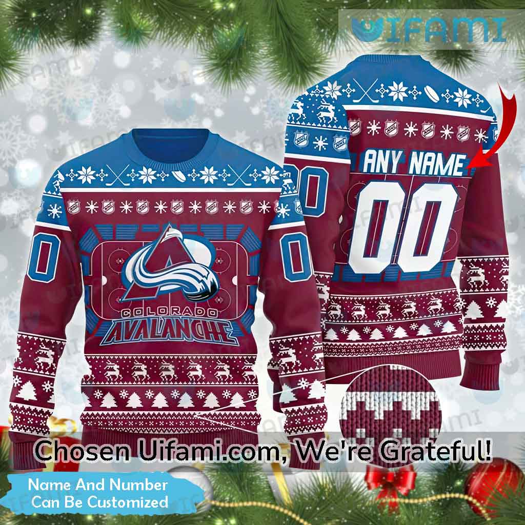 Avalanche Mens Sweater Exquisite Stitch Colorado Avalanche Gift -  Personalized Gifts: Family, Sports, Occasions, Trending