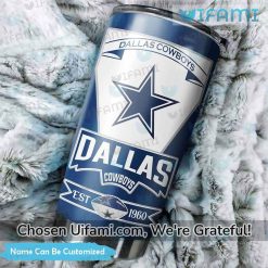 Custom Cowboys Sublimation Tumbler Unique Dallas Cowboys Gifts Exclusive