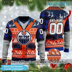 Custom Edmonton Oilers Christmas Sweater Awesome Gift