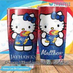 Custom Jayhawk Tumbler Inexpensive Hello Kitty Kansas Jayhawks Gift