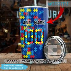 Custom New York Islanders Coffee Tumbler Best Autism Gifts For Islander Fans Trendy