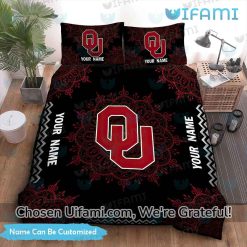 Custom OU Bed Sheets Alluring Oklahoma Sooners Gift