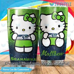 Custom Seattle Seahawks Tumbler Surprise Hello Kitty Gifts For Seahawks Fans