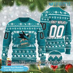 Custom Sharks Sweater Exclusive San Jose Sharks Gift