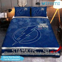 Custom Tampa Bay Lightning Bedding Terrific Lightning Hockey Gift