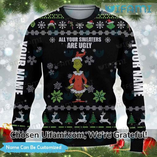 Custom The Grinch Christmas Sweater Inexpensive Grinch Gifts For Adults