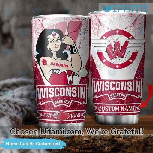 Custom Wisconsin Badgers Tumbler Cheerful Badgers Gift