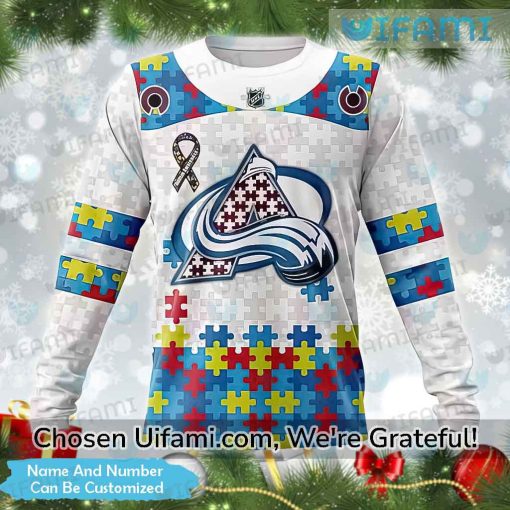 Customized Avalanche Ugly Christmas Sweater New Autism Colorado Avalanche Gift