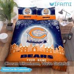 Customized Chicago Bears Queen Bedding Set Christmas Chicago Bears Gift