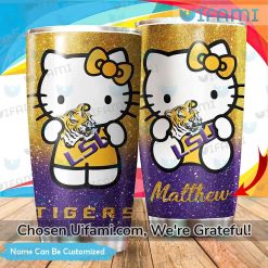 Customized LSU Insulated Tumbler Surprising Hello Kitty Gifts For LSU Fans