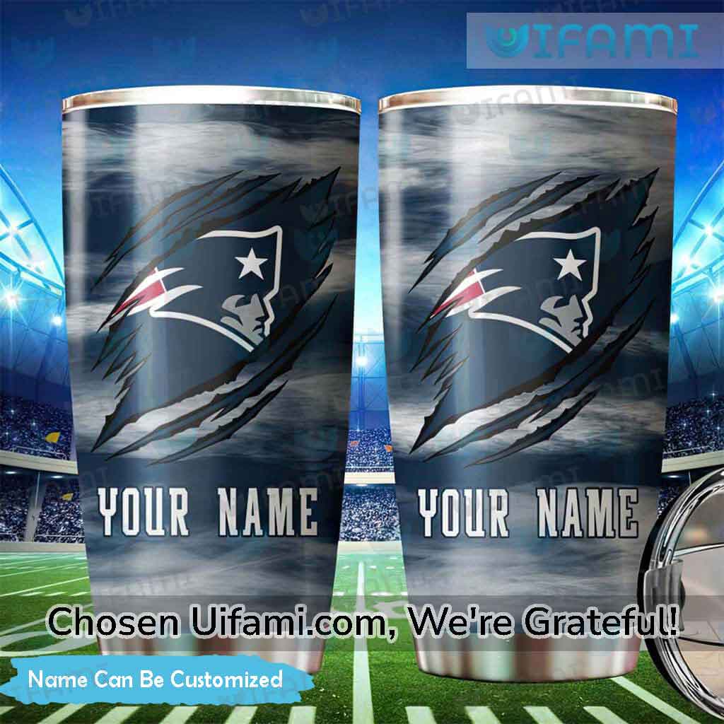 New England Patriots Personalized Custom Engraved Tumbler cup - YETI 20oz  or