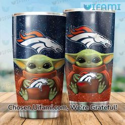 Denver Broncos Stainless Steel Tumbler Exquisite Baby Yoda Broncos Gifts For Him