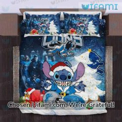 Detroit Lions Bed Sheets Unforgettable Stitch Detroit Lions Christmas Gifts Trendy