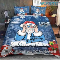 Detroit Lions Bedding Set Discount Santa Claus Gifts For Detroit Lions Fans
