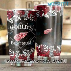 Detroit Red Wings Stainless Steel Tumbler New Worlds Best Mom Red Wings Gift