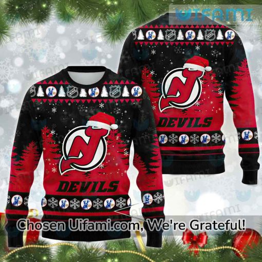 Devils Ugly Christmas Sweater Discount New Jersey Devils Gift