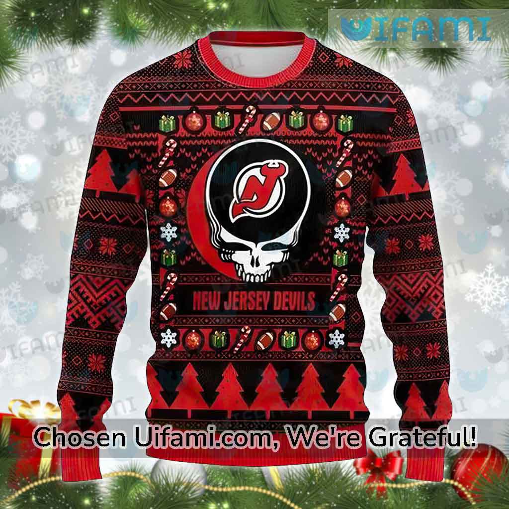 New Jersey Devils Ugly Pullover Sweater - Red