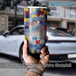 Dodgers Tumbler With Straw Irresistible Autism Los Angeles Dodgers Gift Latest Model