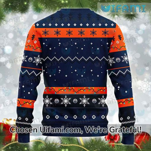 Edmonton Oilers Ugly Sweater Amazing Santa Claus Gift