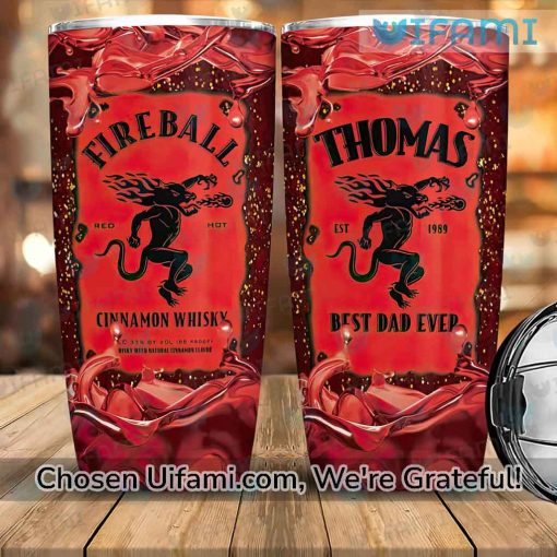 Fireball Tumbler Cup Adorable Best Dad Ever Fireball Gift