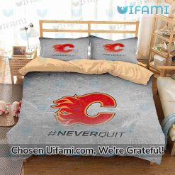 Flames Bedding Playful Never Quit Calgary Flames Gift