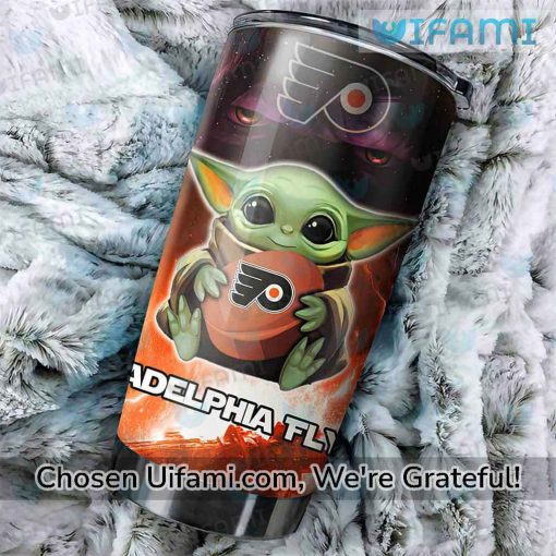 Flyers Tumbler Awesome Baby Yoda Philadelphia Flyers Gift