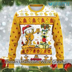 Garfield Christmas Sweater Eye opening Gift Best selling