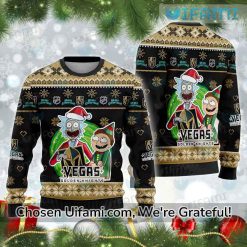 Golden Knights Ugly Christmas Sweater Surprising Rick And Morty Gift