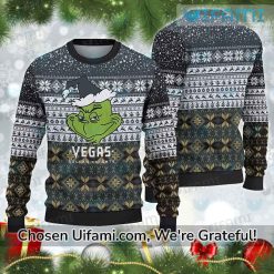 Golden Knights Ugly Sweater Amazing Grinch Gift