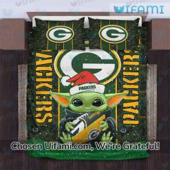 Green Bay Packers Bedding Queen Baby Yoda Unique Packers Gifts Trendy