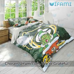 Green Bay Packers Bedding Set Rare Grinch Green Bay Gifts For Him Latest Model