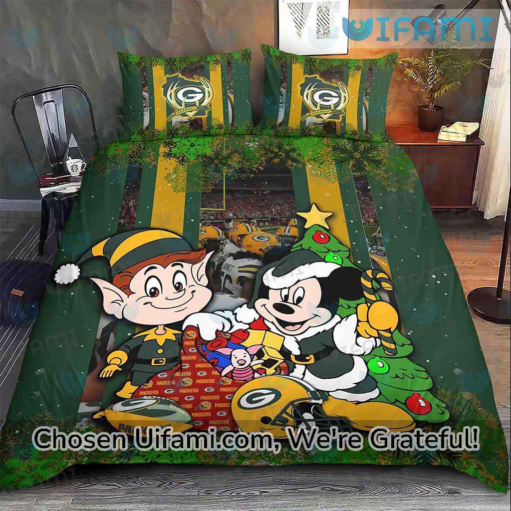 Funny Gift Shop Merry Christmas Green Bay Packers Bedding Sets