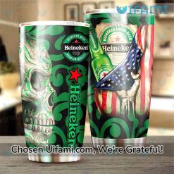 Heineken Tumbler Rare USA Flag Skull Heineken Gift Ideas