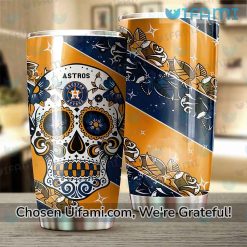 Houston Astros Coffee Tumbler Useful Sugar Skull Astros Gifts For Him