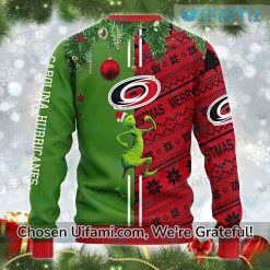 Hurricanes Ugly Christmas Sweater Perfect Grinch Max Carolina Hurricanes Gift Exclusive