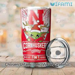 Huskers Tumbler Comfortable Baby Yoda Christmas Nebraska Cornhuskers Gift Latest Model