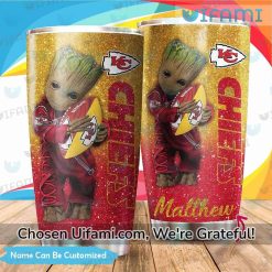 KC Chiefs Tumbler Personalized Baby Groot Unique Kansas City Chiefs Gifts