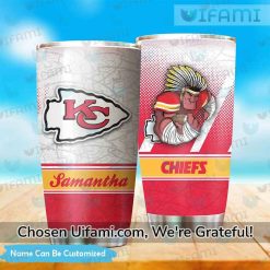 Kansas City Chiefs Wine Tumbler Personalized Mascot Unique Chiefs Gifts Best selling 1
