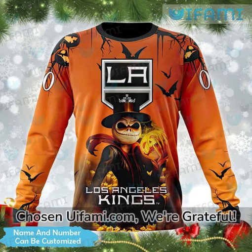 LA Kings Xmas Sweater Customized Exciting Jack Skellington Gift