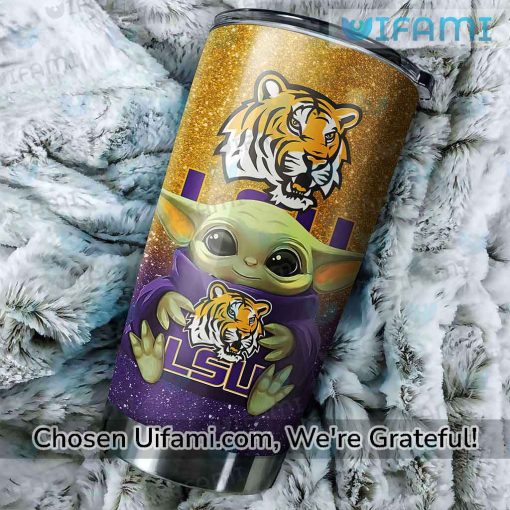 LSU Coffee Tumbler Unbelievable Baby Yoda LSU Gifts For Her