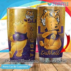 LSU Stainless Steel Tumbler Personalized Winnie The Pooh Unique LSU Gifts