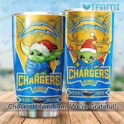 Los Angeles Chargers Coffee Tumbler Exquisite Baby Yoda Chargers Gift Best selling